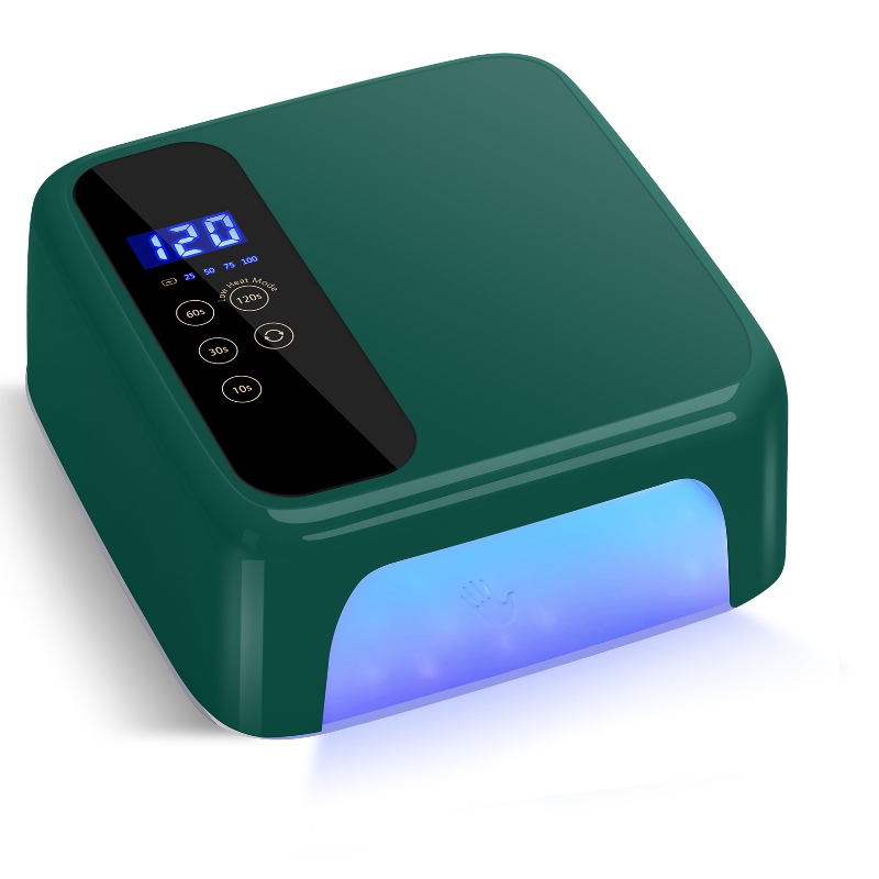 M&R 602PRO Zielona LED LED lampa paznokciowa, bezprzewodowa suszarka do paznokci, 72 W LED LEAD Light, przenośna lampa paznokciowa UV z czujnikiem ustawień 4 -licznika i wyświetlaczem LCD, profesjonalna lampa paznokciowa do lakieru żelowego