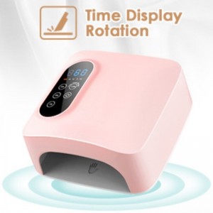 M&R 601PRO 72W Bezpośrednie lampa paznokciowa, suszarka do paznokci LED, 15600 mAh bezprzewodowa lampa kurcząca szybkie lakier do paznokci, profesjonalne żelowe światła paznokcinarzędzia manicurenarzędzia do domu i salonu (możliwe do ładowania)