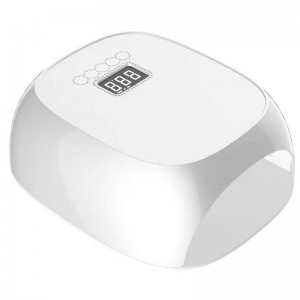 M&R 801PRO BEZPIECZEŃSTWA LAMPA LED LED, bezprzewodowa suszarka do paznokci, 72W doładowalne światło paznokci LED, przenośna lampa paznokciowa UV z 4 -licznikowym czujnikiem ustawień i wyświetlacz lcd zielony